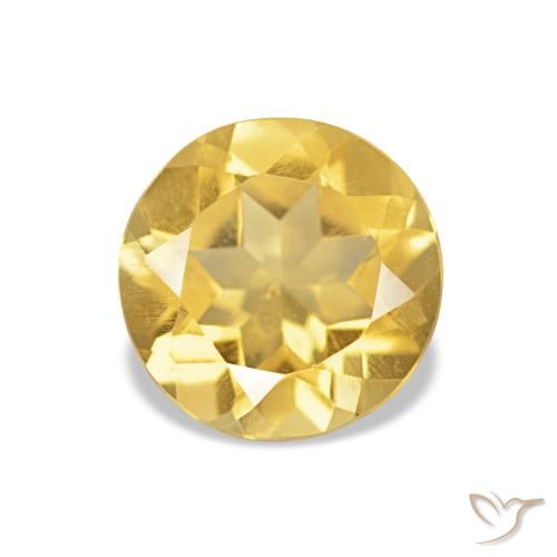 1.10ct Hell Gold Citrin, Runden, VS