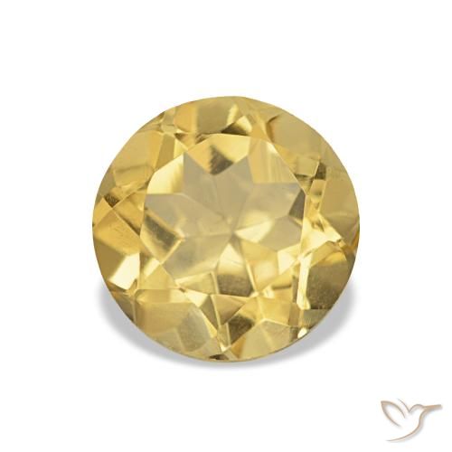 1.21ct Hell Gold Citrin, Runden, VVS