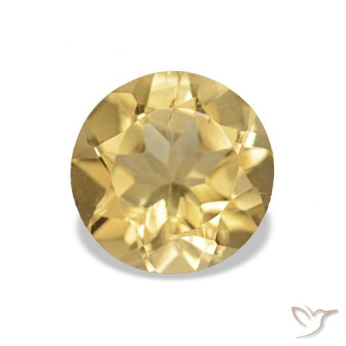 1.13ct Helles Gold-Gelb Citrin Edelsteine, Runden, VS