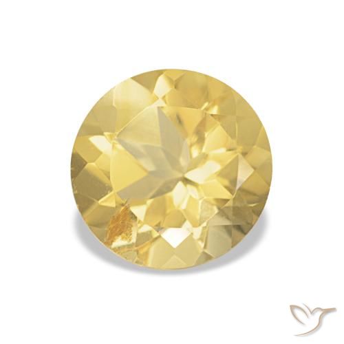 1.21ct Helles Gold-Gelb Citrin, Runden, VS