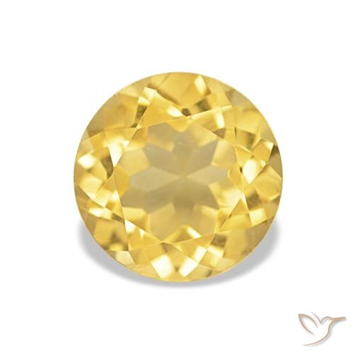 1.27ct Helles Gold-Gelb Citrin, Runden, VVS