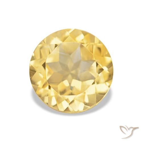 1.26ct Helles Gold-Gelb Citrin Edelsteine, Runden, VVS