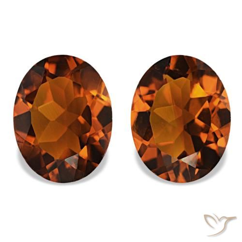 2.78 ct natürliche Amber Orange Citrin-Edelsteine, Oval Schliff, VVS-VS