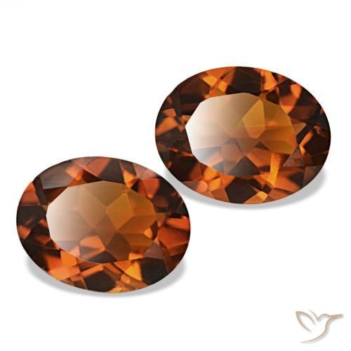 2.78 ct natürliche Amber Orange Citrin-Edelsteine, Oval Schliff, VVS-VS