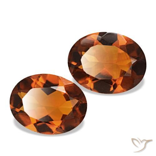 2.83 ct natürliche Amber Orange Citrin-Edelsteine, Oval Schliff, VS