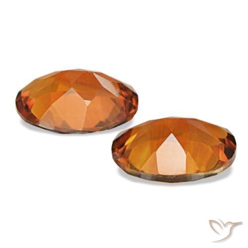 2.83 ct natürliche Amber Orange Citrin-Edelsteine, Oval Schliff, VS