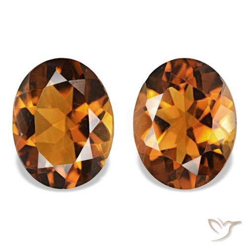 3.31 ct natürliche Erde Orange Citrin-Edelsteine, Oval Schliff, VS