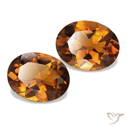 3.31 ct natürliche Erde Orange Citrin-Edelsteine, Oval Schliff, VS