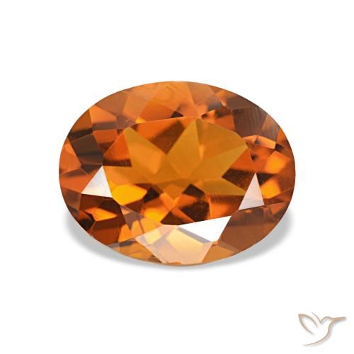 1.62ct Mittelorange Citrin, Oval, VVS