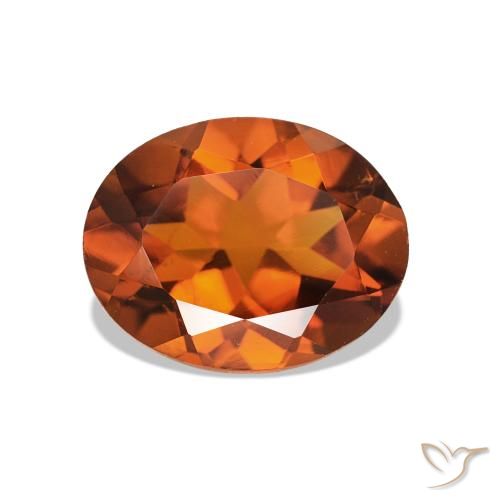 1.58ct Amber Orange Citrin, Oval, VS