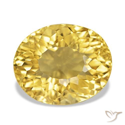 14.32ct Hell Gold Citrin, Oval, VVS
