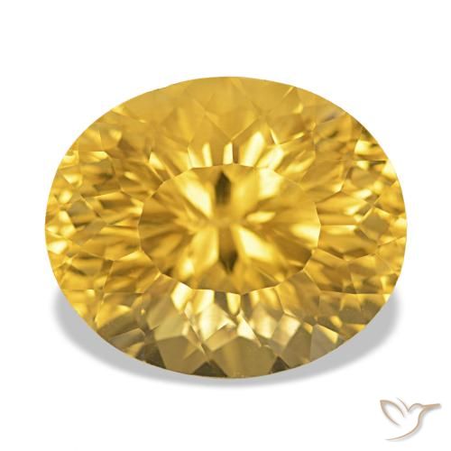 11.90ct Golden Citrin, Oval, VS