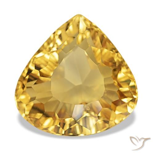 8.73ct Tiefes Gold Citrin, Birnenform, VVS
