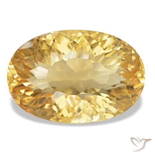 9,17 ctw natürlicher Mittleres Gold Citrin, Oval Schliff, VVS