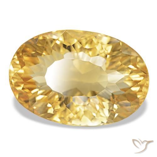 9,17 ctw natürlicher Mittleres Gold Citrin, Oval Schliff, VVS