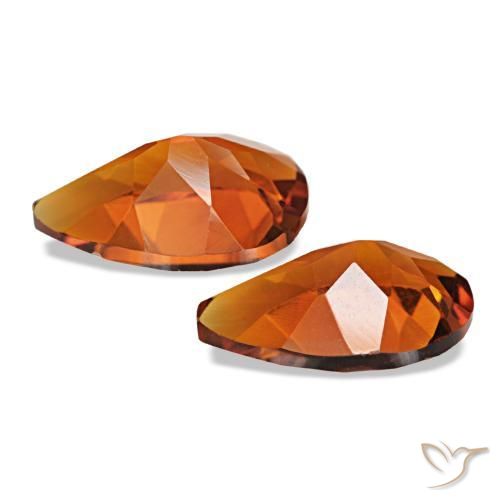 3.14 ct natürliche Mittelorange Citrin-Edelsteine, Birnenform, VVS-VS