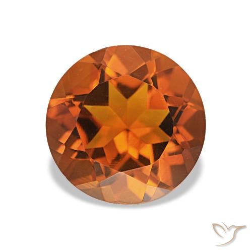 1.84ct tieforange Citrin, Runden, VVS