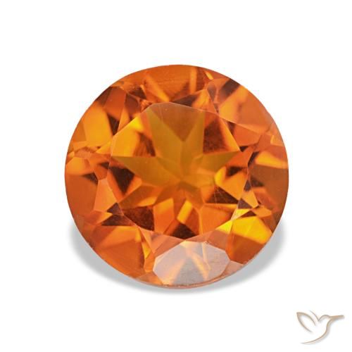 1.73ct Mittelorange Citrin, Runden, VVS