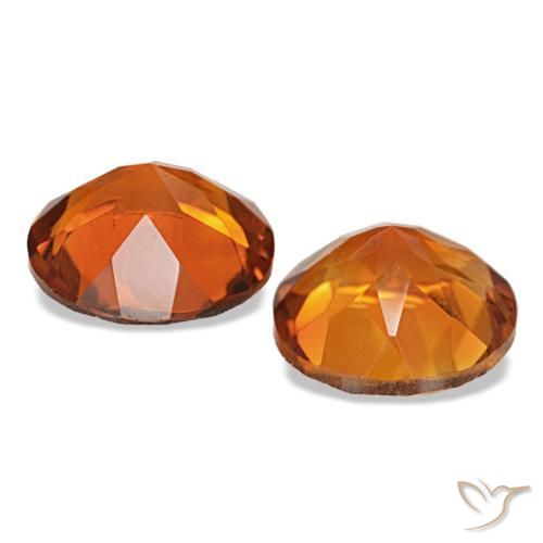 3.13 ct natürliche Feuerorange Citrin-Edelsteine, Rund Schliff, VVS-VS