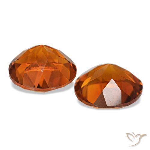 3,22 ct natürliche Feuerorange Citrin-Edelsteine, Rund Schliff, VS