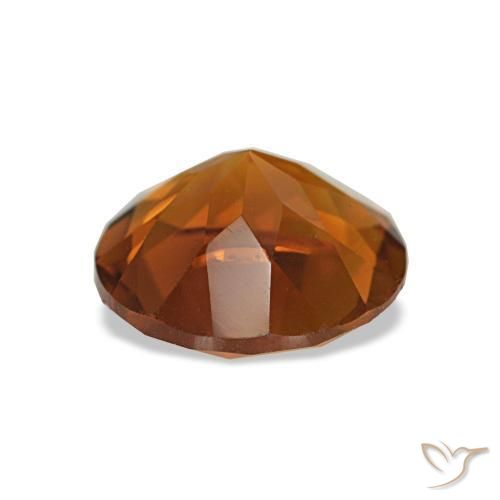 1,61 ctw natürlicher Tiefes Orange Citrin, Rund Schliff, VS
