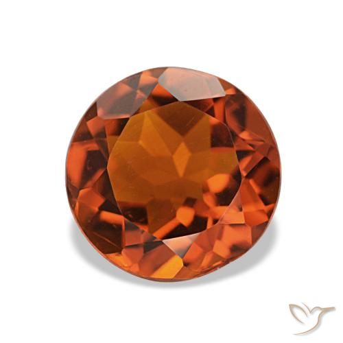 1,63 ctw natürlicher Dunkelorange Citrin, Rund Schliff, VS