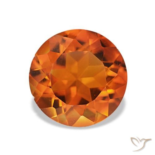 1.56ct Mittelorange Citrin, Runden, VS