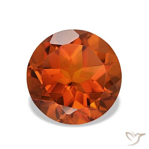 1.88ct tiefes orange citrin, rund, VVS