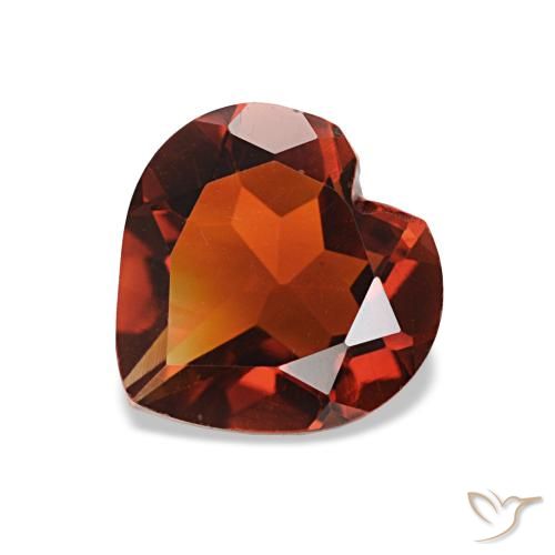 1.07ct Deep Orange - Brown Citrin, Herz, VVS