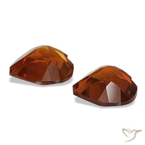 1,97 ct natürliche Amber Orange Citrin-Edelsteine, Herzform, VS