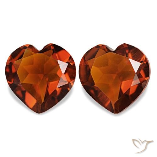 1.88 ct natürliche Amber Orange Citrin-Edelsteine, Herzform, VS