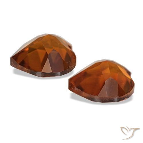 2,14 ct natürliche Mittelorange Citrin-Edelsteine, Herzform, VS