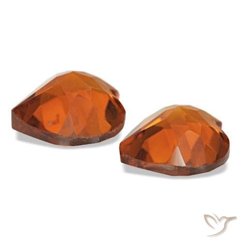 1,97 ct natürliche Mittelorange Citrin-Edelsteine, Herzform, VVS