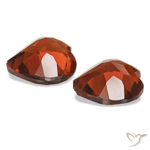 2,02 ct natürliche Dunkelorange Citrin-Edelsteine, Herzform, VVS