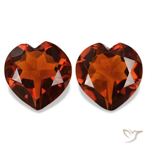 1,93 ct natürliche Johannisbeere Rot Citrin-Edelsteine, Herzform, VS