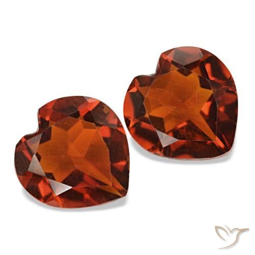 1,93 ct natürliche Johannisbeere Rot Citrin-Edelsteine, Herzform, VS