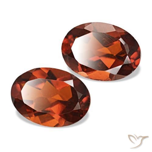 1,31 ct natürliche Dunkelorange Citrin-Edelsteine, Oval Schliff, VS