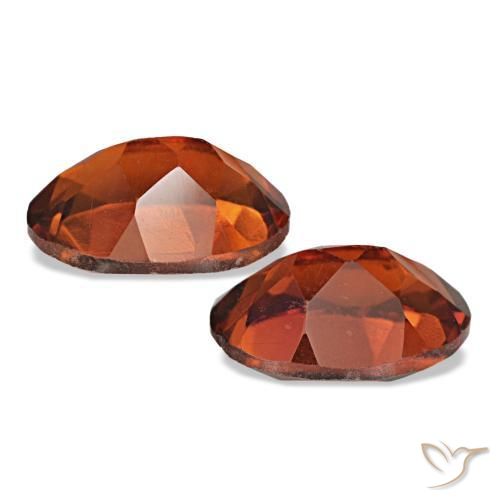 1,31 ct natürliche Dunkelorange Citrin-Edelsteine, Oval Schliff, VS