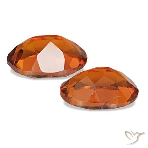 1,45 ct natürliche orangefarbener Citrin-Edelsteine, Oval Schliff, VS