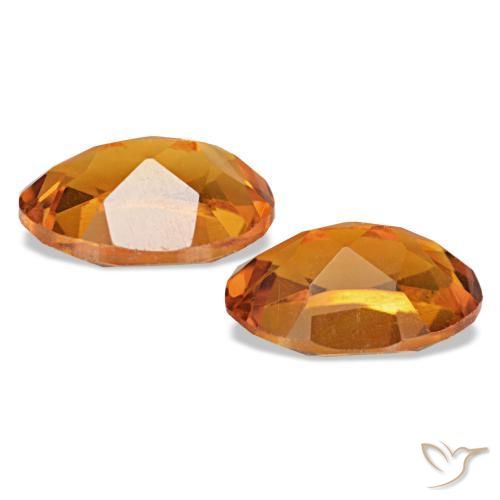 1,45 ct natürliche Orangebraun Citrin-Edelsteine, Oval Schliff, VS