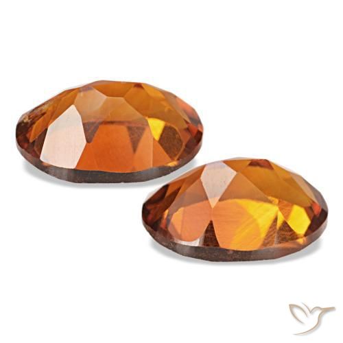 1,51 ct natürliche Mittelorange Citrin-Edelsteine, Oval Schliff, VS