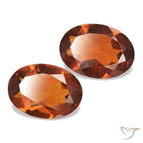1,20 ct natürliche Mittelorange Citrin-Edelsteine, Oval Schliff, VS