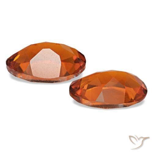 1,31 ct natürliche Feuerorange Citrin-Edelsteine, Oval Schliff, VS