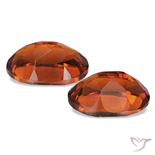 1.42 ct natürliche tiefrötlich-orange Citrin-Edelsteine, Oval Schliff, VVS-VS