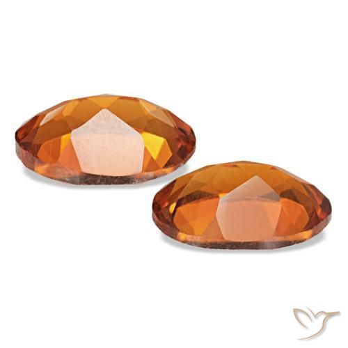 1,34 ct natürliche orangefarbener Citrin-Edelsteine, Oval Schliff, VS