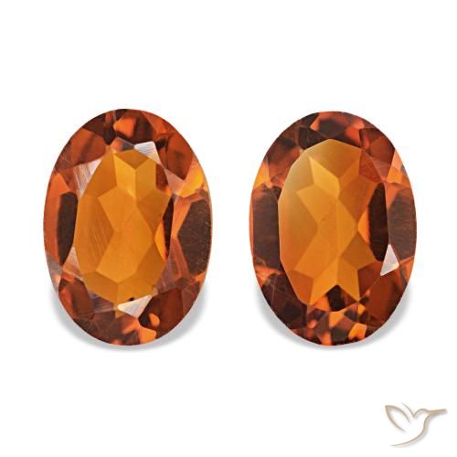 1.31ctw Orangefarbener Citrin, Oval, VS