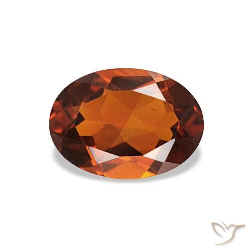 0.61ct Orangefarbener Citrin, Oval, VS