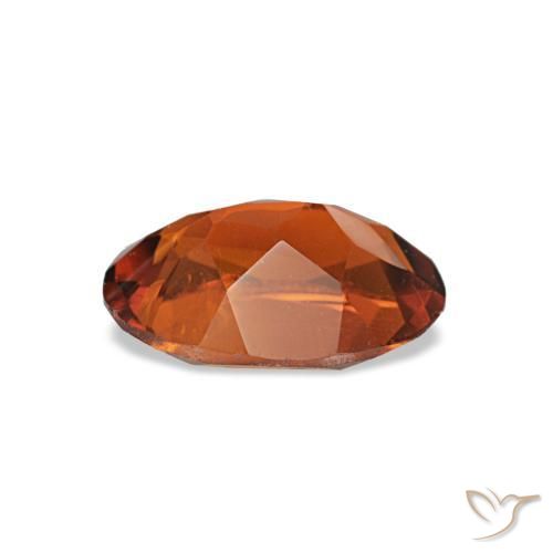 0,61 ctw natürlicher orangefarbener Citrin, Oval Schliff, VS
