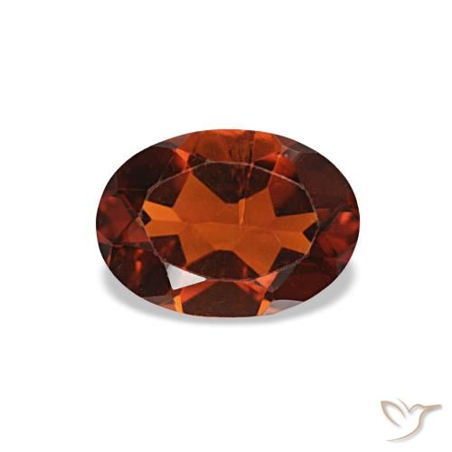 0,69 ctw natürlicher orangefarbener Citrin, Oval Schliff, VS-SI