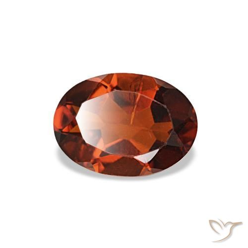 0,69 ctw natürlicher orangefarbener Citrin, Oval Schliff, VS-SI